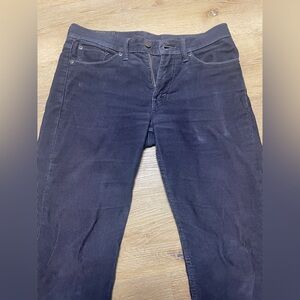 Levi's Navy Corduroy Pants -- 514 in 29x32